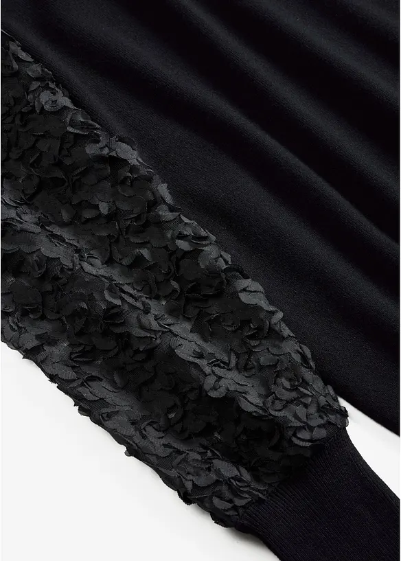Maglione a collo alto in misto viscosa morbido, bonprix