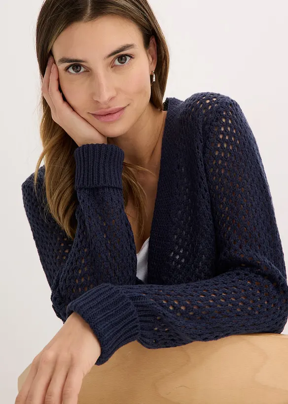 Cardigan traforato, bonprix