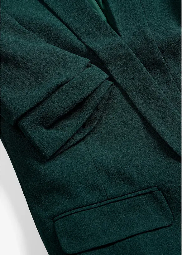 Blazer lungo con maniche drappeggiate, bonprix