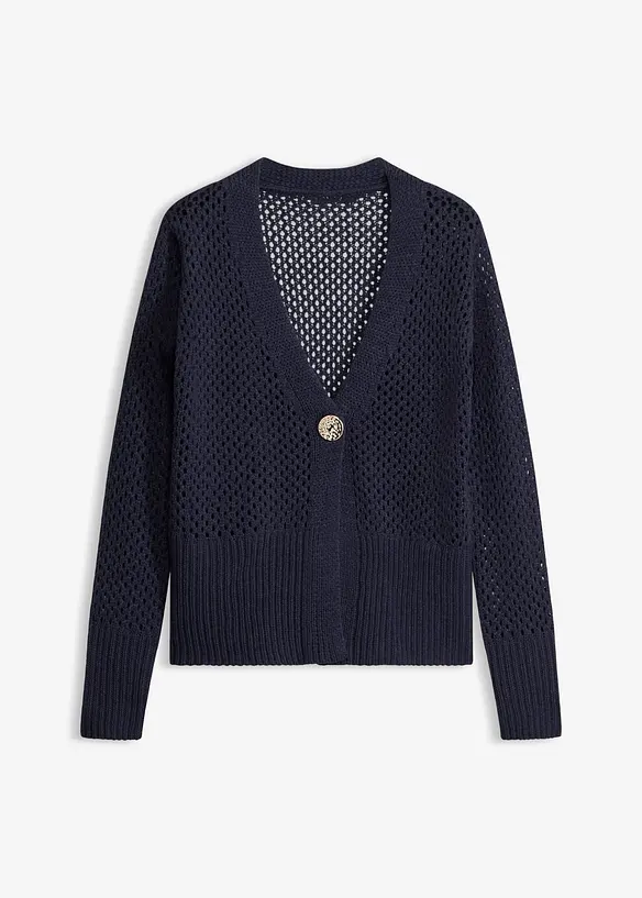 Cardigan traforato, bonprix
