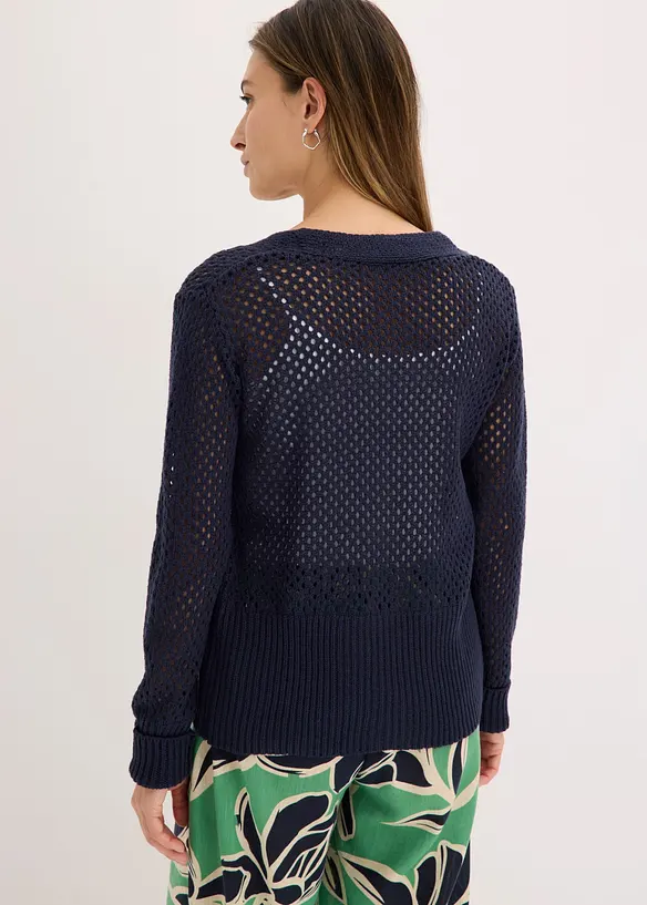 Cardigan traforato, bonprix
