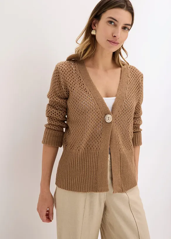 Cardigan traforato, bonprix
