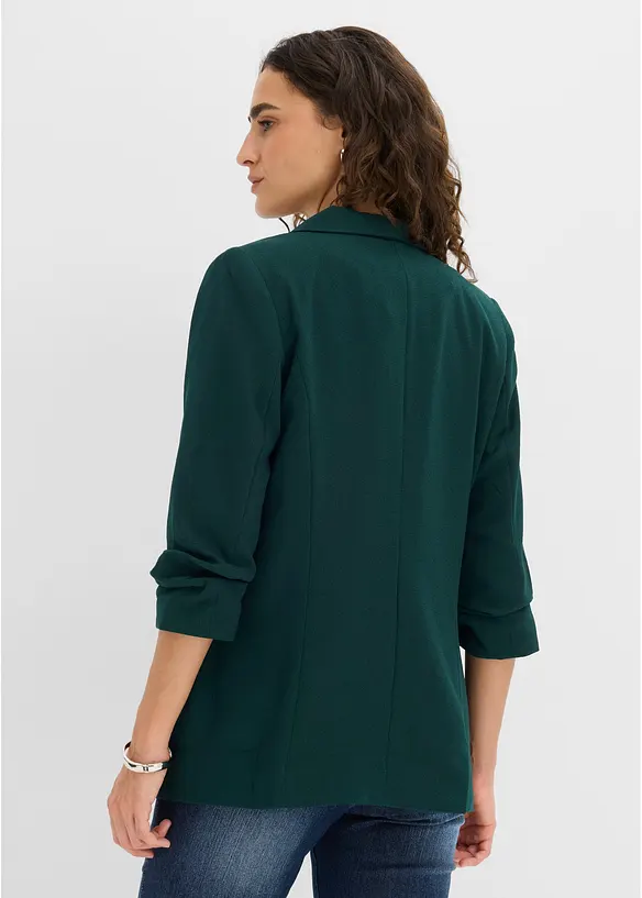 Blazer lungo con maniche drappeggiate, bonprix