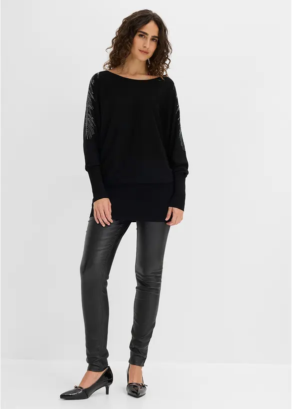 Maglione in filato fine misto viscosa, bonprix