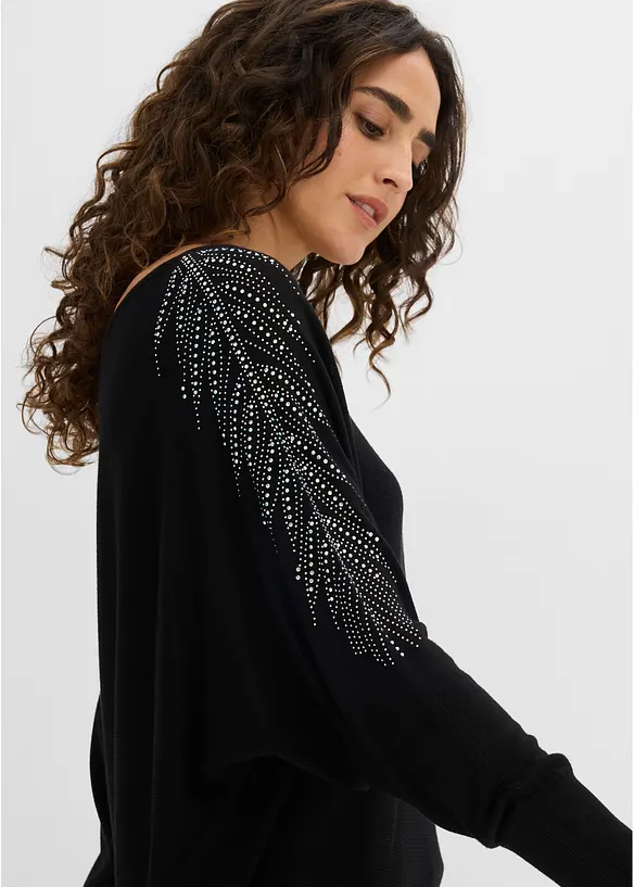 Maglione in filato fine misto viscosa, bonprix