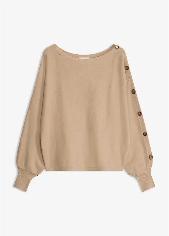 Maglione con bottoni decorativi, bonprix
