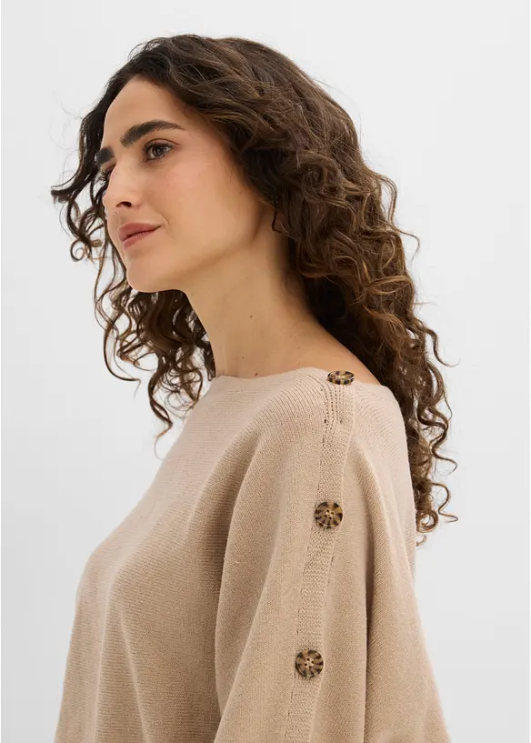 Maglione con bottoni decorativi, bonprix