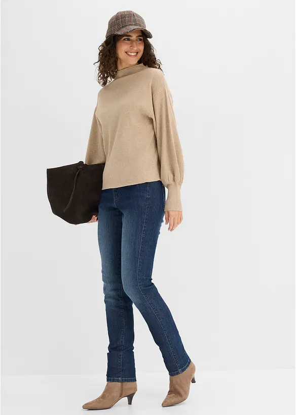 Maglione oversize in misto viscosa, bonprix