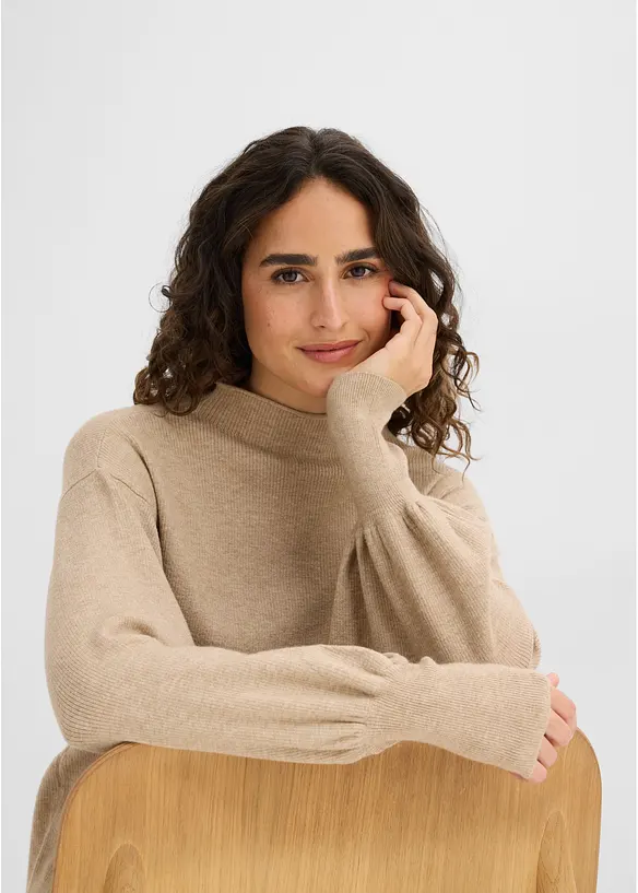 Maglione oversize in misto viscosa, bonprix