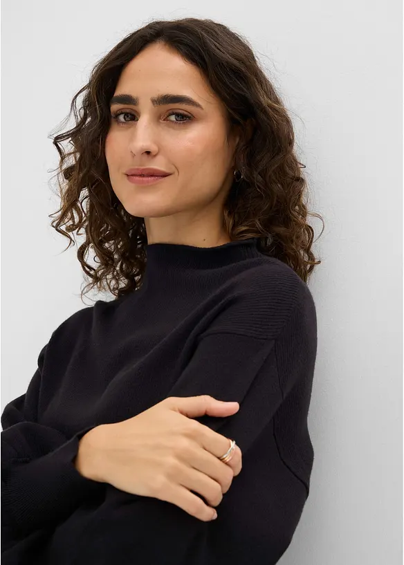 Maglione oversize in misto viscosa, bonprix