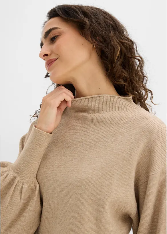 Maglione oversize in misto viscosa, bonprix