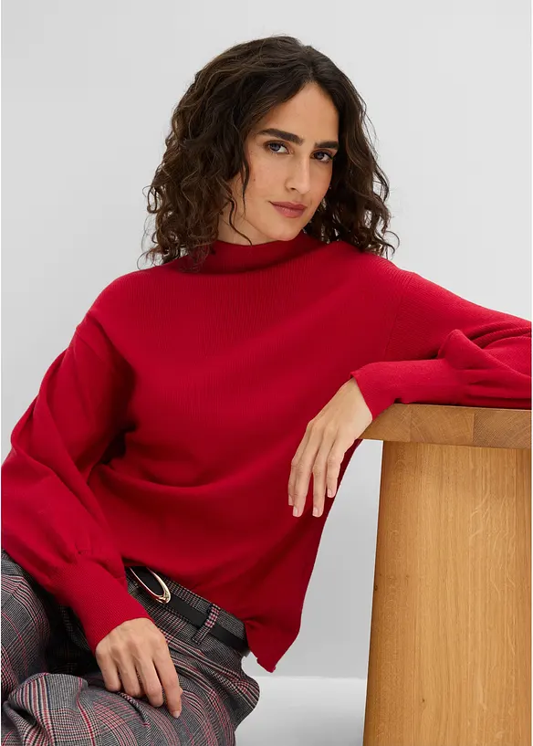 Maglione oversize in misto viscosa, bonprix