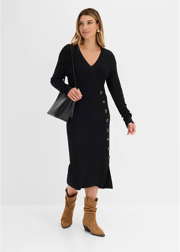 Abito in maglia misto viscosa, bonprix