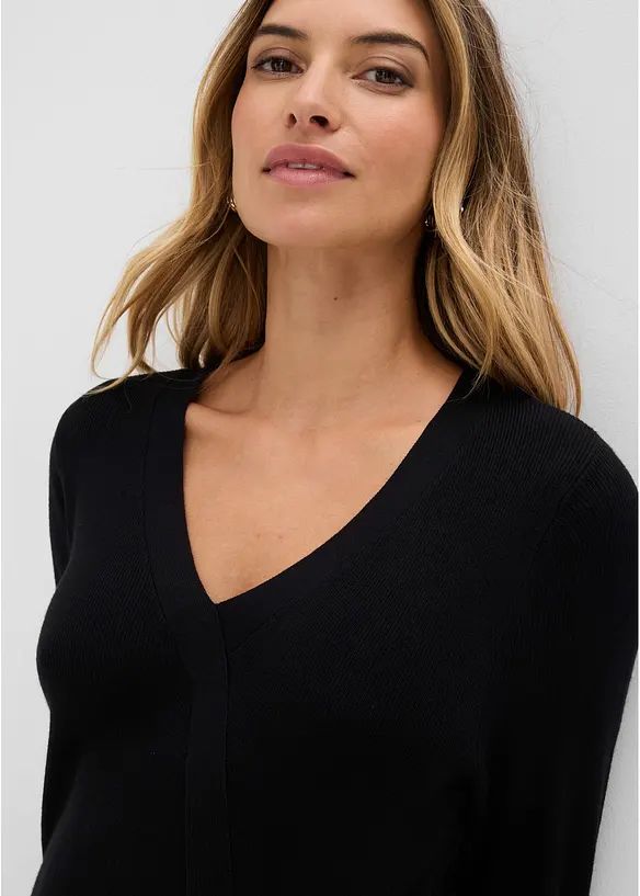 Abito in maglia misto viscosa, bonprix