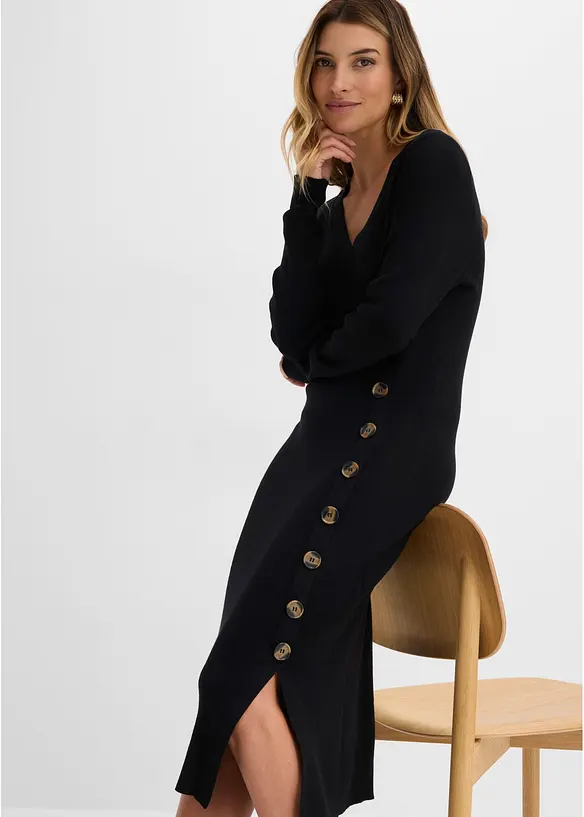 Abito in maglia misto viscosa, bonprix