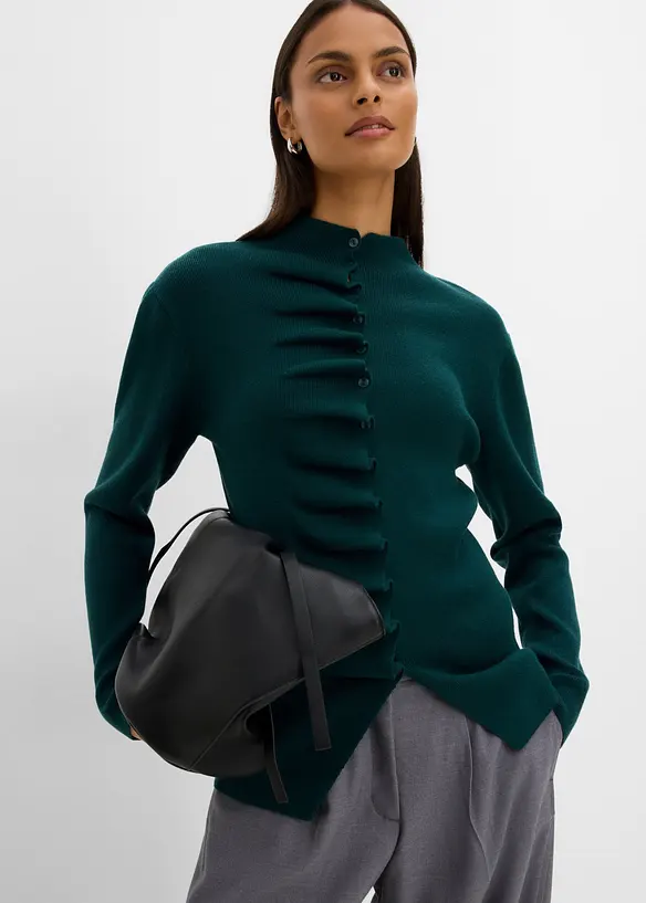 Cardigan in morbido filato fine misto viscosa, bonprix