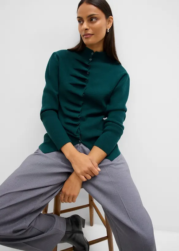 Cardigan in morbido filato fine misto viscosa, bonprix