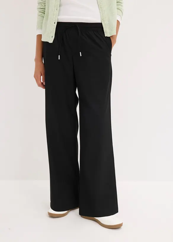 Pantaloni larghi in misto viscosa, bonprix