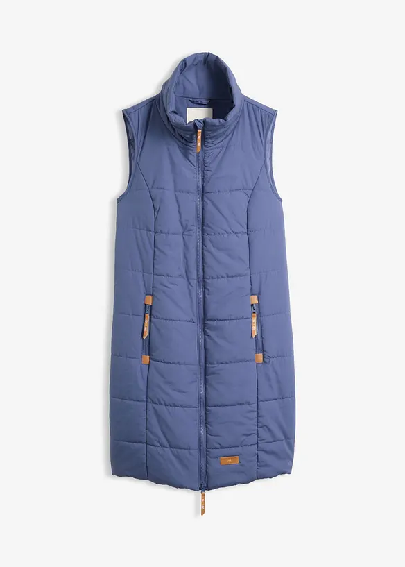 Gilet lungo a collo alto, bonprix