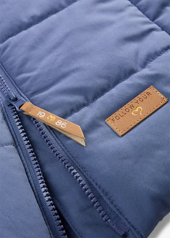 Gilet lungo a collo alto, bonprix