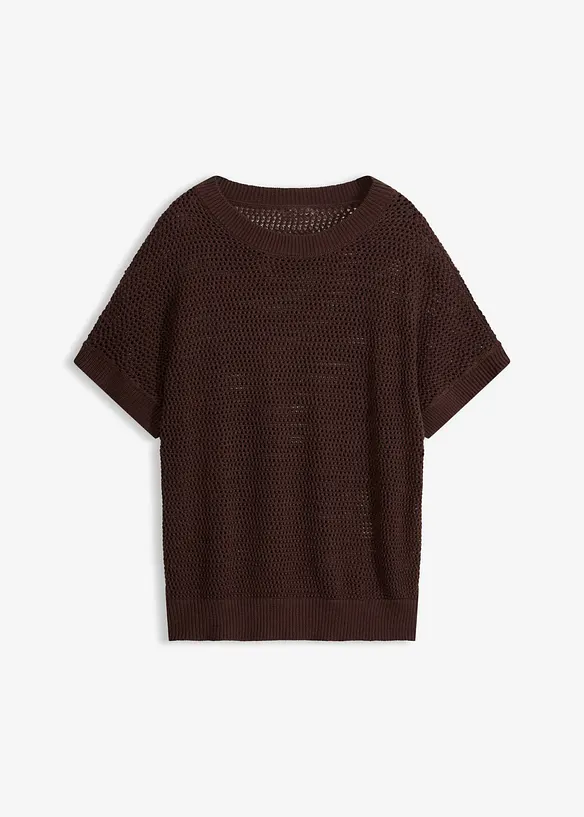 Maglione oversize in misto cotone, bonprix