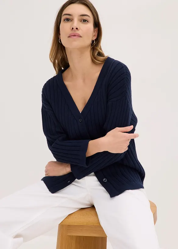 Cardigan in misto viscosa, bonprix