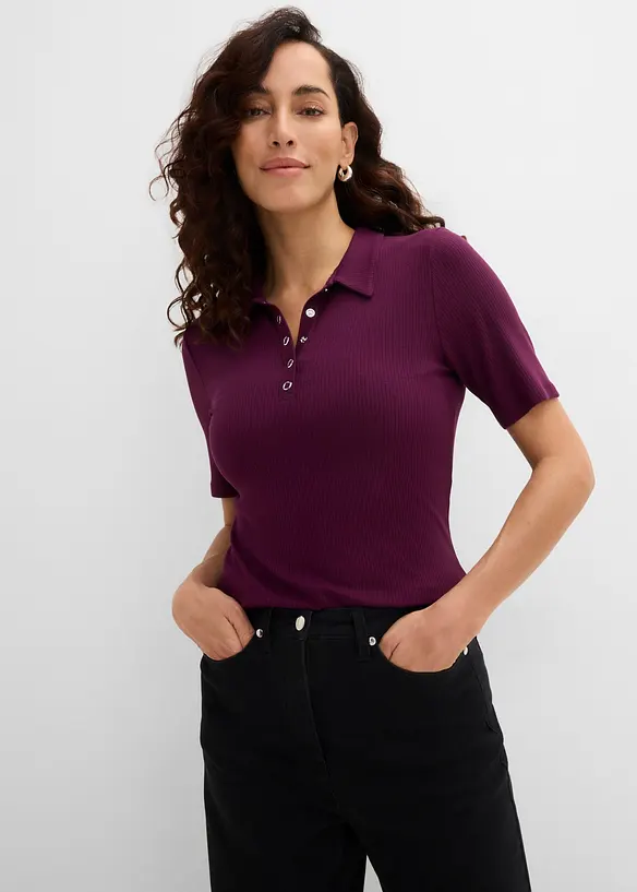 Polo in misto viscosa, bonprix