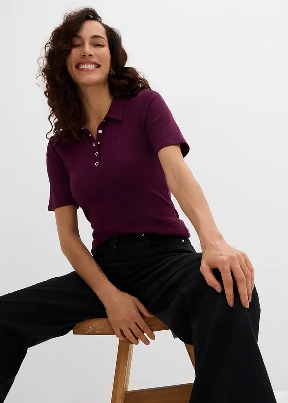 Polo in misto viscosa, bonprix
