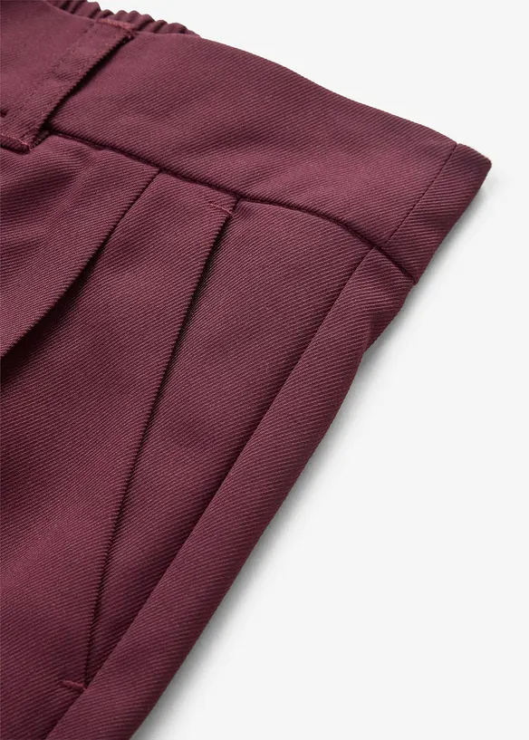 Pantaloni con elastico in vita e trama twill, bonprix