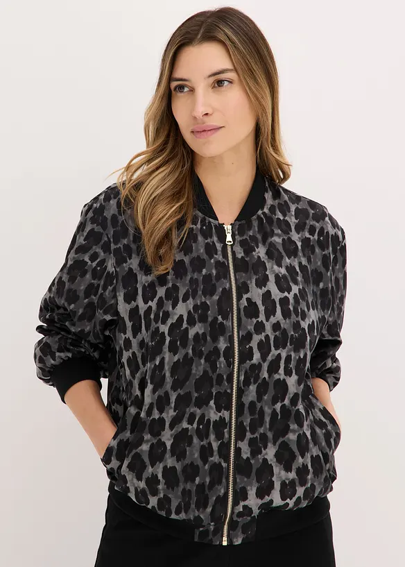 Bomber in satin fluido, bonprix