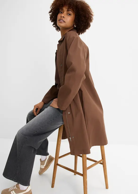 Trench oversize idrorepellente, bonprix