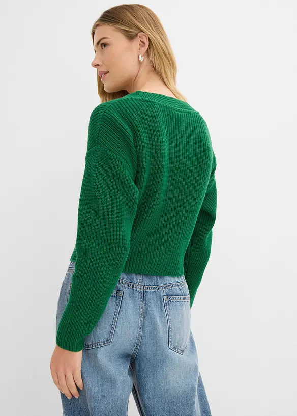 Maglione in filato grosso di puro cotone, bonprix