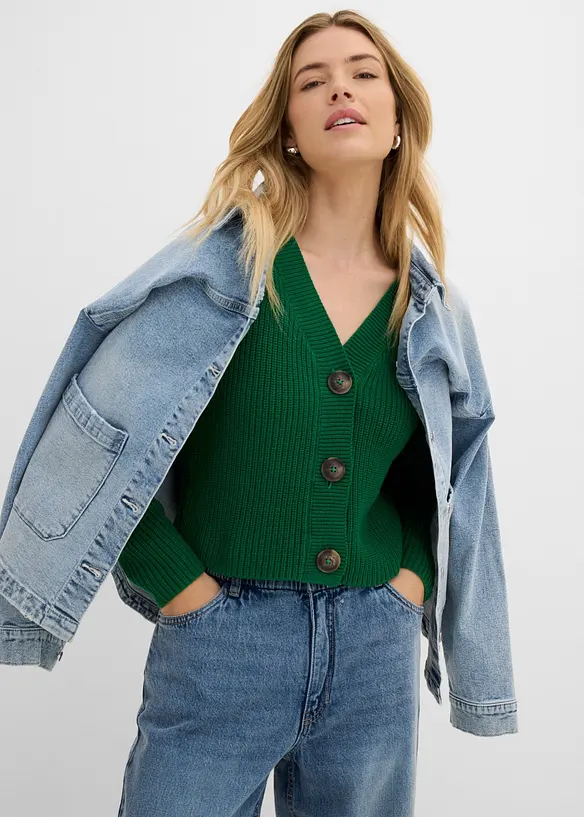 Maglione in filato grosso di puro cotone, bonprix