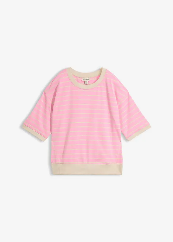 Felpa ampia in misto cotone, bonprix