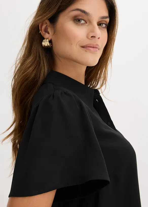 Blusa con pizzo, bonprix