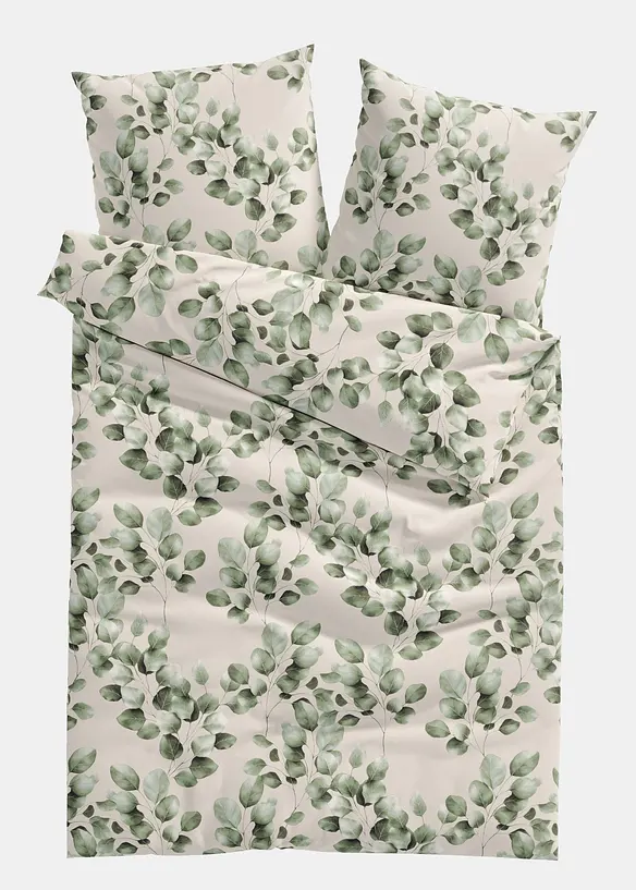 Biancheria da letto in linone con fantasia floreale, bonprix