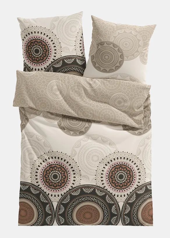 Biancheria da letto in misto cotone con arasbeschi, bonprix