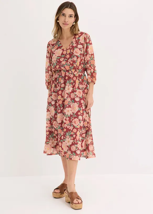 Abito  svasato in chiffon, bonprix
