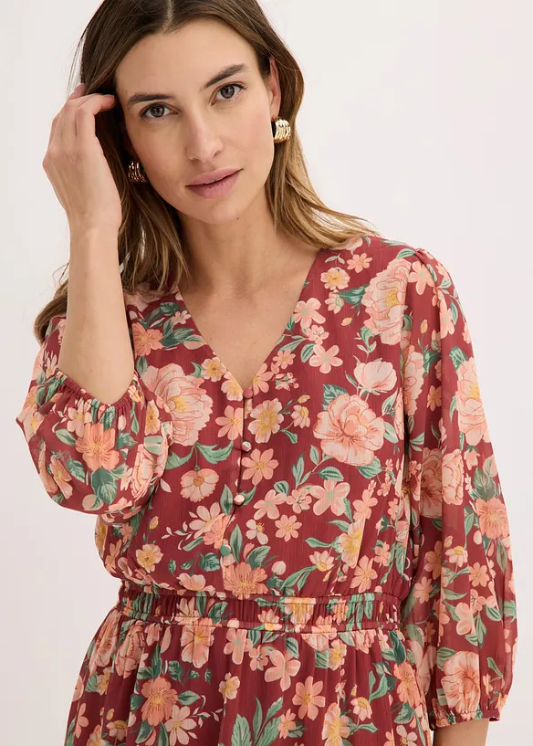Abito  svasato in chiffon, bonprix