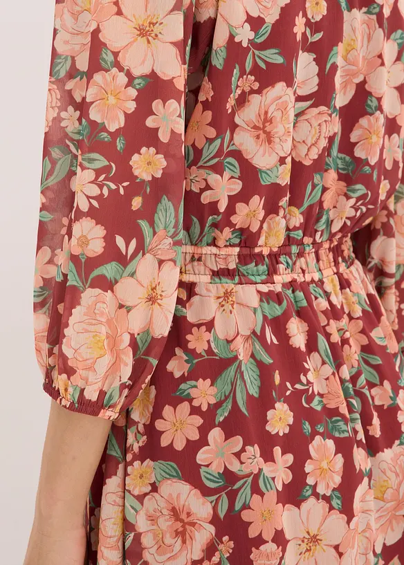 Abito  svasato in chiffon, bonprix