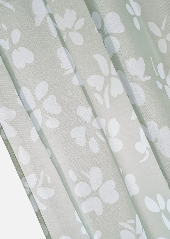 Tenda trasparente con delicata trama strutturata (pacco da 1), bonprix
