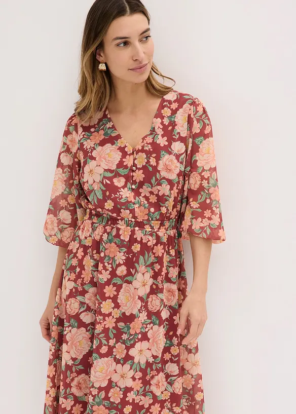 Abito  svasato in chiffon, bonprix