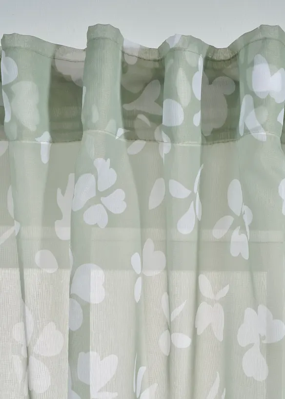 Tenda trasparente con delicata trama strutturata (pacco da 1), bonprix