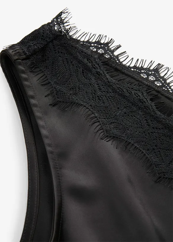 Top in pizzo con scollo a V, bonprix