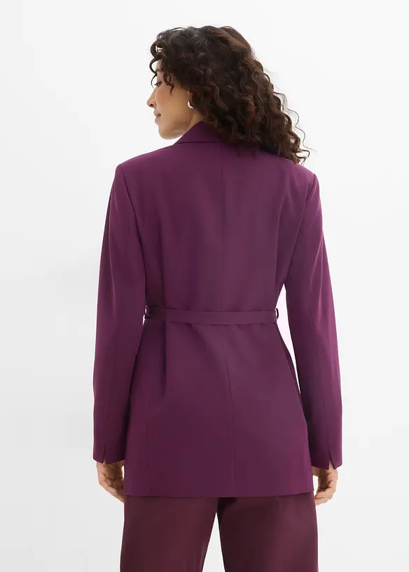 Blazer con cintura da annodare, bonprix