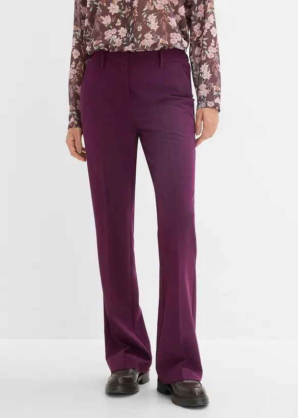 Pantaloni svasati con piega stirata, bonprix