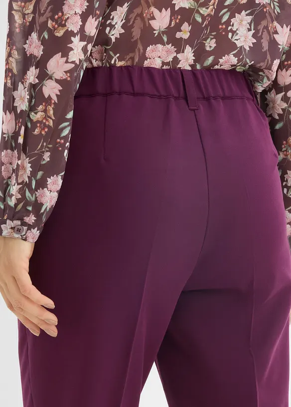 Pantaloni svasati con piega stirata, bonprix