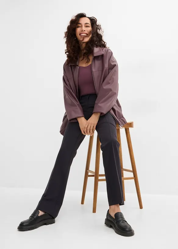 Pantaloni svasati con piega stirata, bonprix