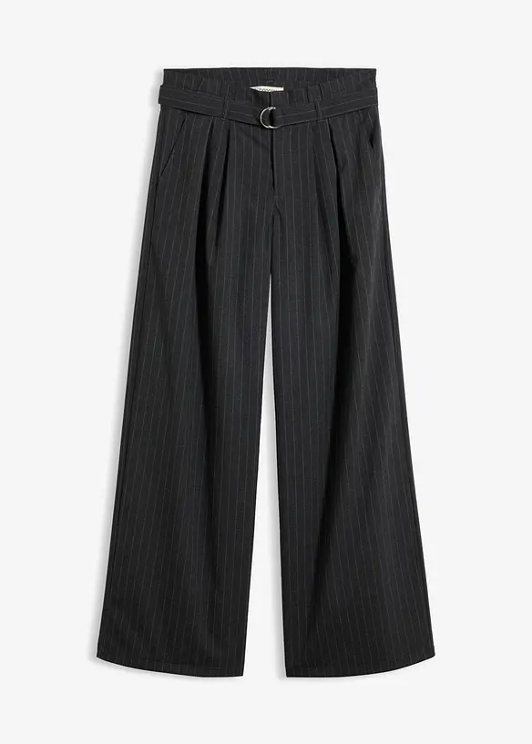 Pantaloni larghi con pinces, bonprix