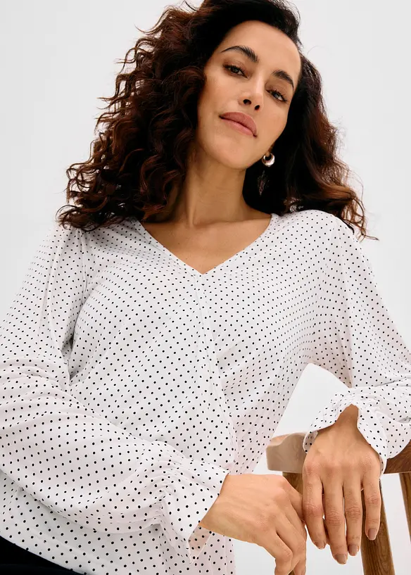 Maglia a maniche lunghe in viscosa morbida, bonprix